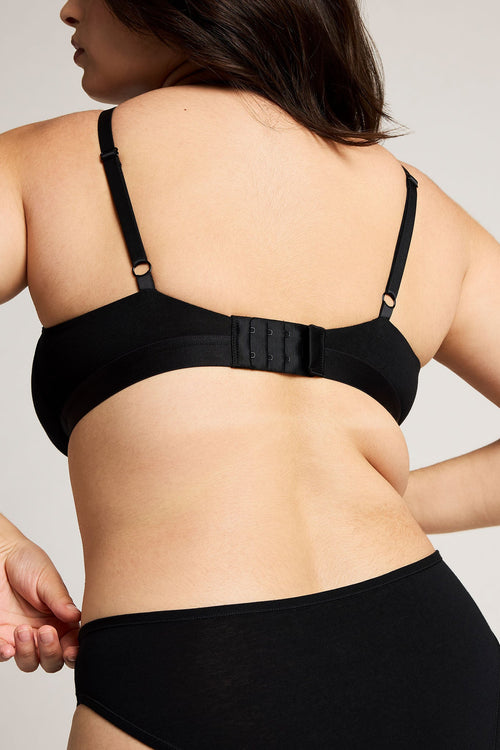 Cloud Cotton Nursing Bra in Black