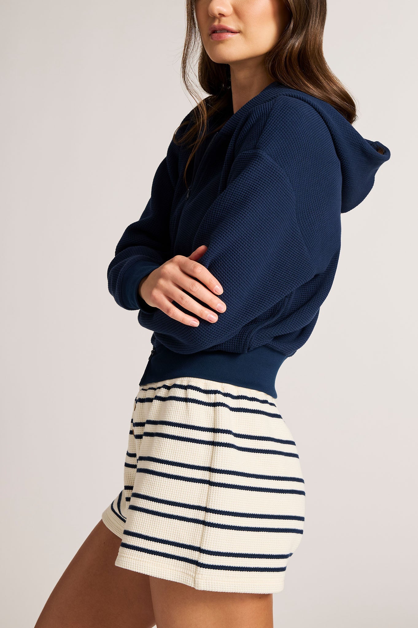 Waffle Knit Short in Sailor